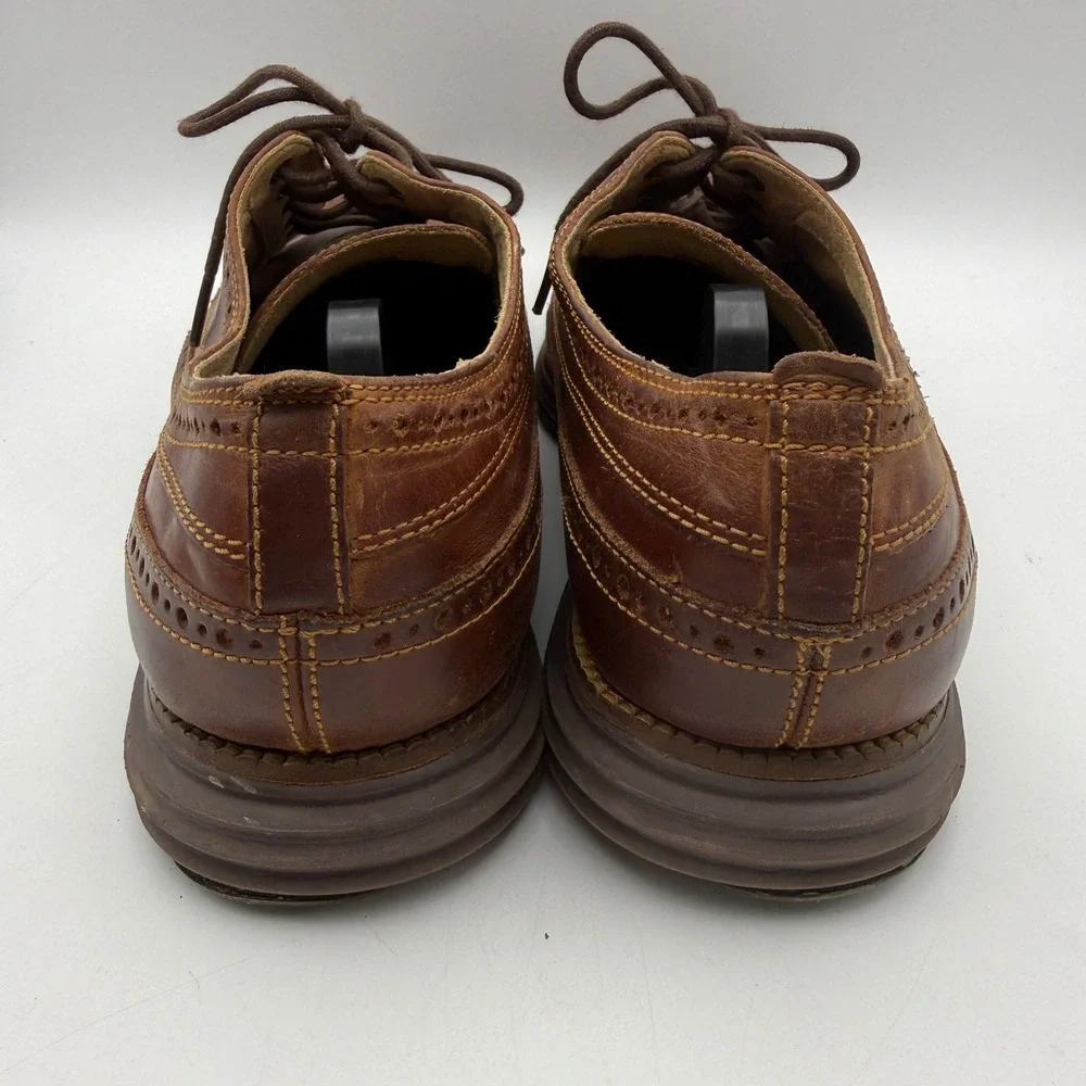 Cole‎ Haan Original Grand Wingtip Oxford Mens 10.5M Brown Leather C27845 Brogue